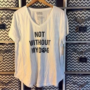 White Graphic Tee for Dog Lovers